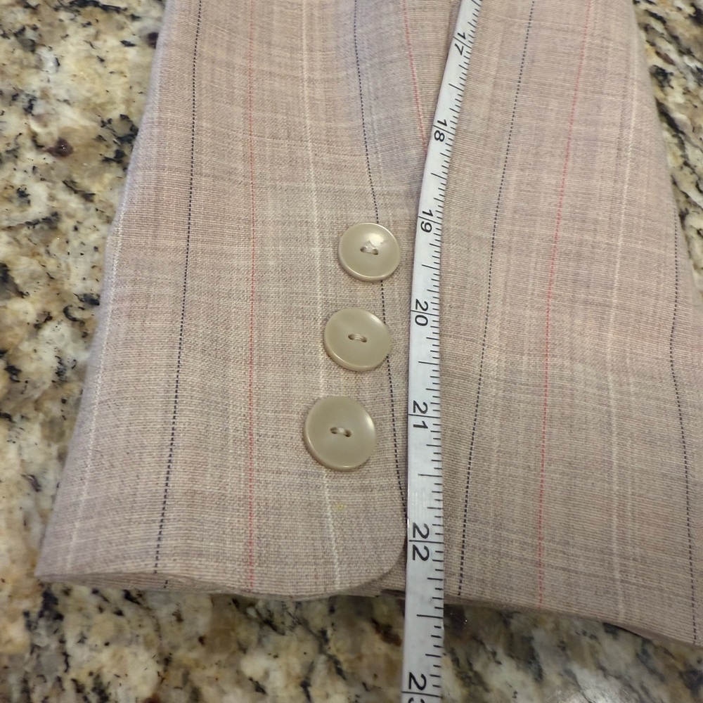 Pendleton wool blend pin striped blazer orange li… - image 11